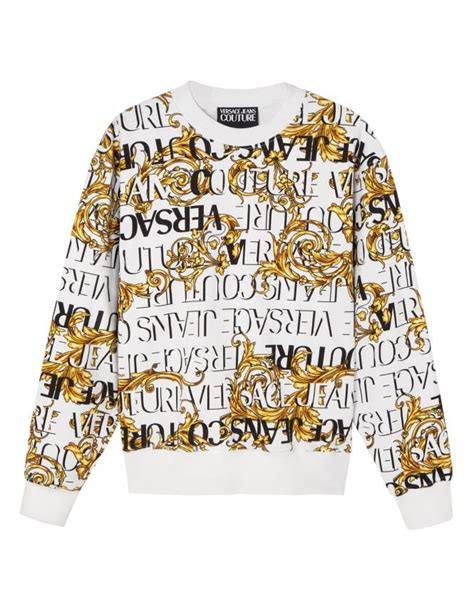 versace jeans jumper white|Versace Jeans couture official site.